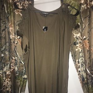 Express floral detail blouse